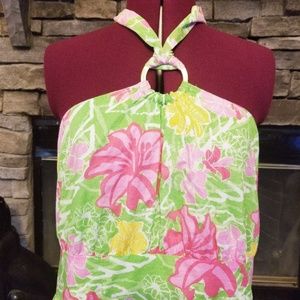 Cruise Ready Halter Sun Dress Caribbean Vibes